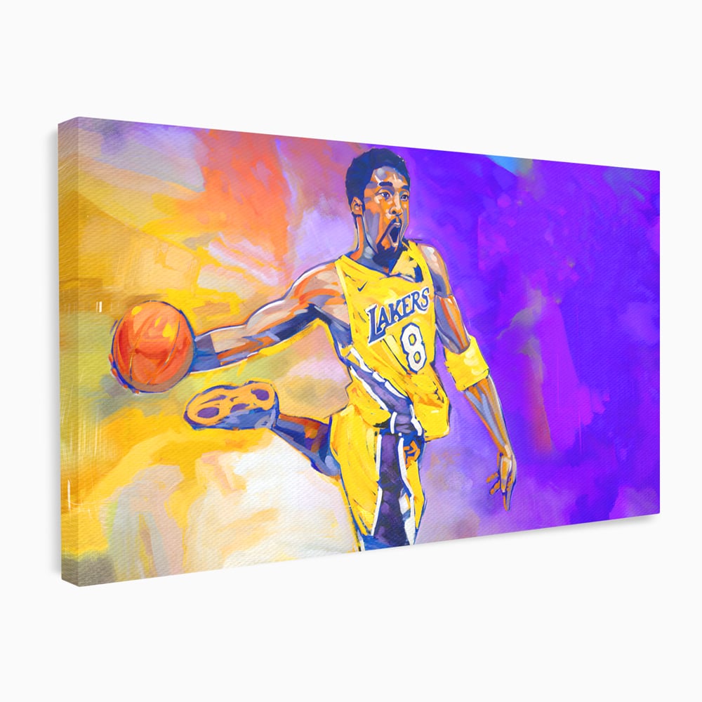 Tablou Canvas Premium LuxCanva® B1052, Kobe Bryant , Camera copii, Lakers, Baschetbalist, American, NBA, Culori Vibrante