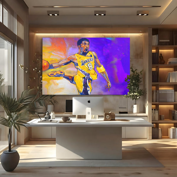 Tablou Canvas Premium LuxCanva® B1052, Kobe Bryant , Camera copii, Lakers, Baschetbalist, American, NBA, Culori Vibrante