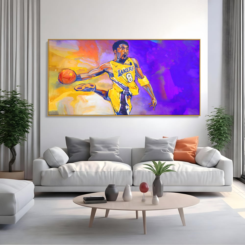 Tablou Canvas Premium LuxCanva® B1052, Kobe Bryant , Camera copii, Lakers, Baschetbalist, American, NBA, Culori Vibrante