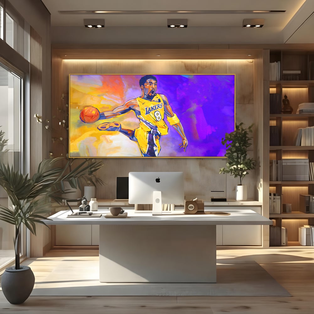 Tablou Canvas Premium LuxCanva® B1052, Kobe Bryant , Camera copii, Lakers, Baschetbalist, American, NBA, Culori Vibrante