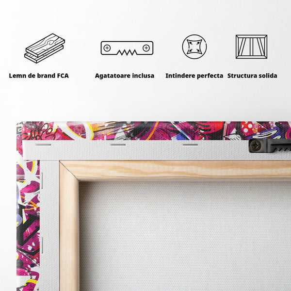 Tablou Canvas Premium LuxCanva® B1053, Life Is Art , Living, Fashion, Louis Vuitton, Beauty, Culori Vibrante