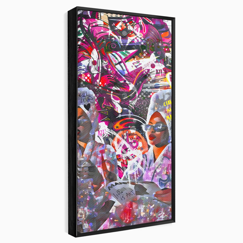 Tablou Canvas Premium LuxCanva® B1053, Life Is Art , Living, Fashion, Louis Vuitton, Beauty, Culori Vibrante