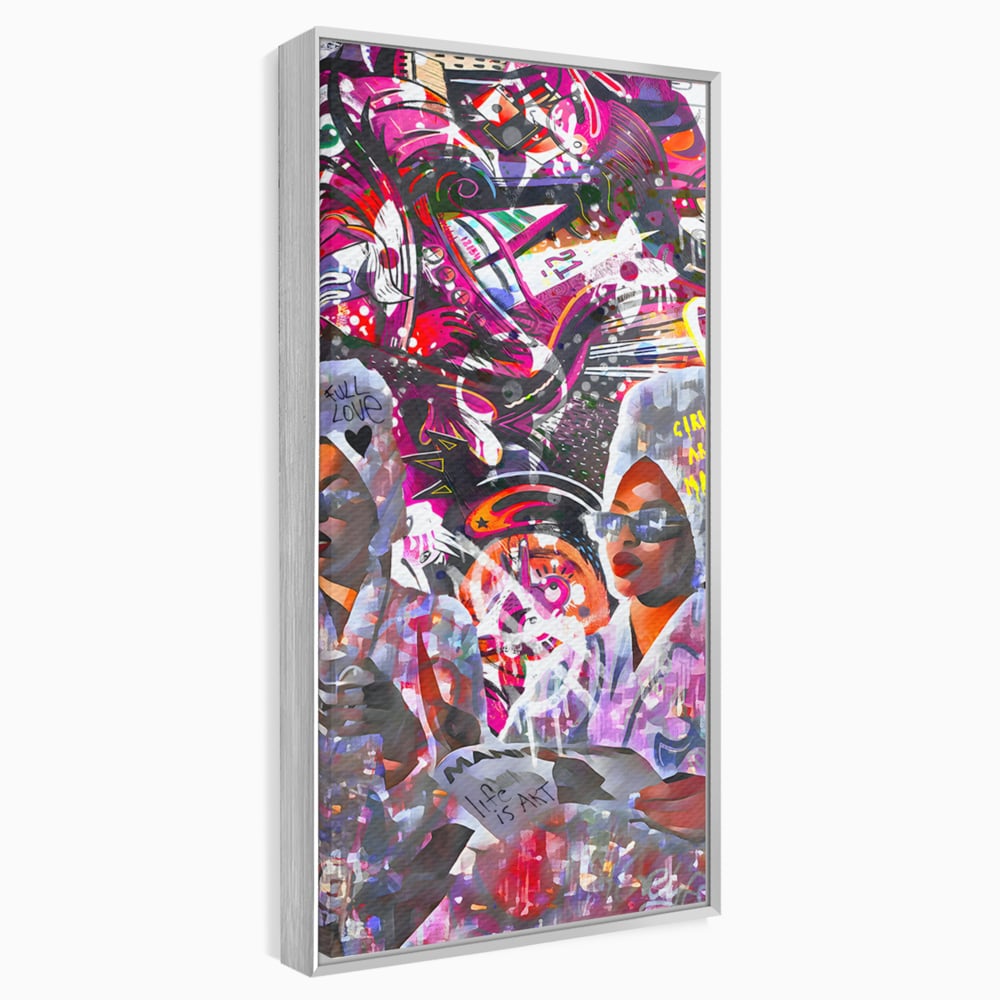 Tablou Canvas Premium LuxCanva® B1053, Life Is Art , Living, Fashion, Louis Vuitton, Beauty, Culori Vibrante