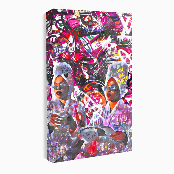 Tablou Canvas Premium LuxCanva® B1053, Life Is Art , Living, Fashion, Louis Vuitton, Beauty, Culori Vibrante