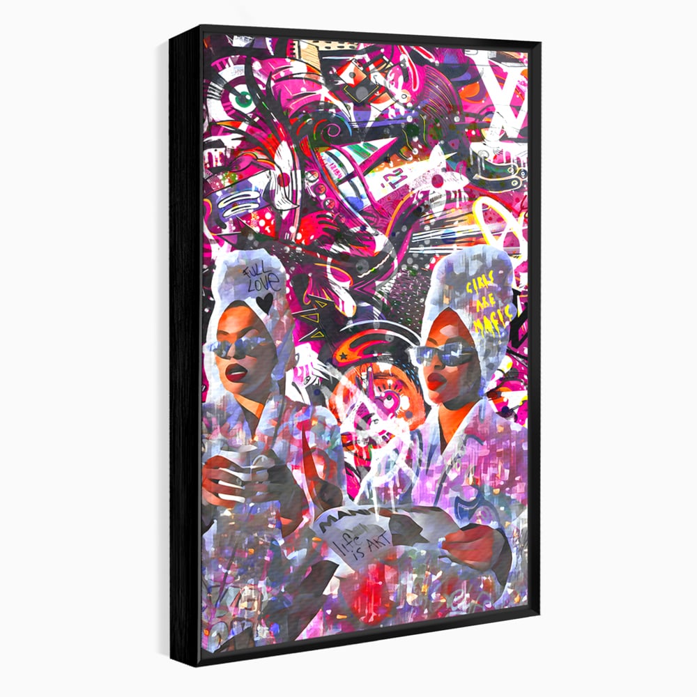 Tablou Canvas Premium LuxCanva® B1053, Life Is Art , Living, Fashion, Louis Vuitton, Beauty, Culori Vibrante