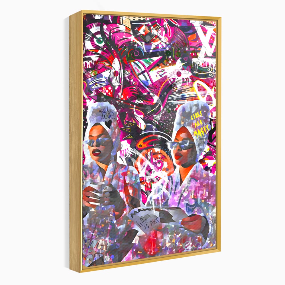 Tablou Canvas Premium LuxCanva® B1053, Life Is Art , Living, Fashion, Louis Vuitton, Beauty, Culori Vibrante