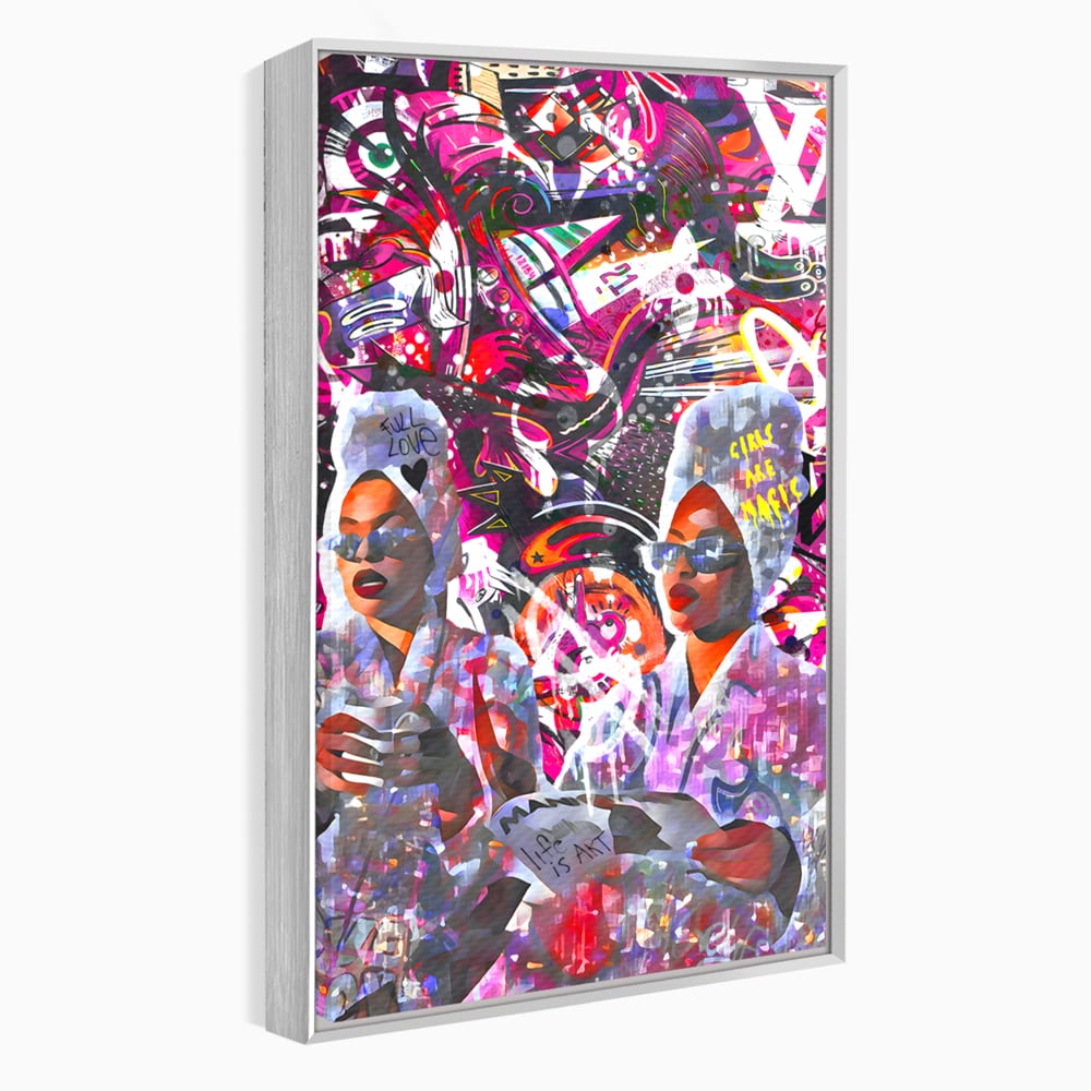 Tablou Canvas Premium LuxCanva® B1053, Life Is Art , Living, Fashion, Louis Vuitton, Beauty, Culori Vibrante