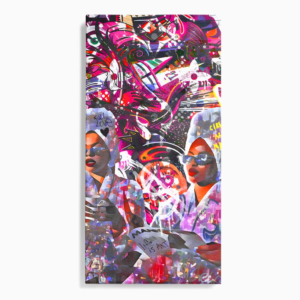 Tablou Canvas Premium LuxCanva® B1053, Life Is Art , Living, Fashion, Louis Vuitton, Beauty, Culori Vibrante
