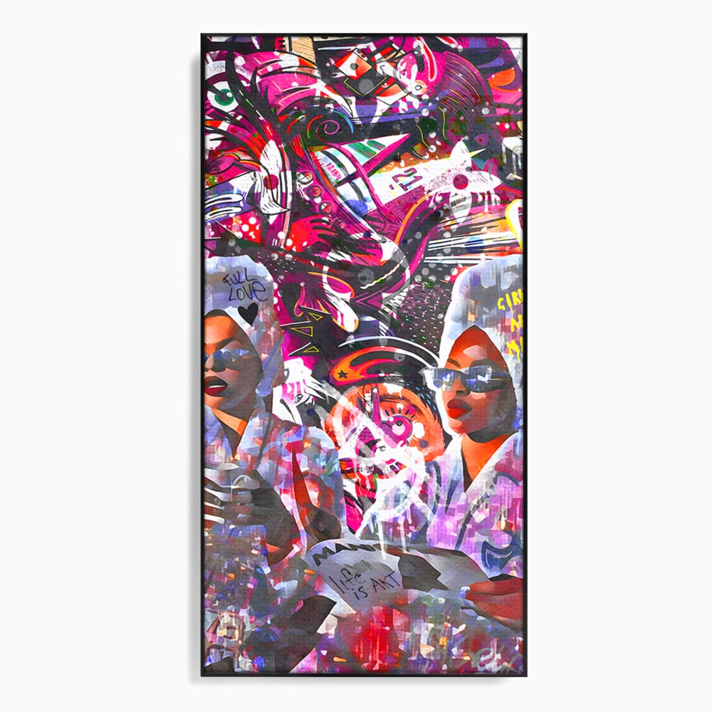 Tablou Canvas Premium LuxCanva® B1053, Life Is Art , Living, Fashion, Louis Vuitton, Beauty, Culori Vibrante