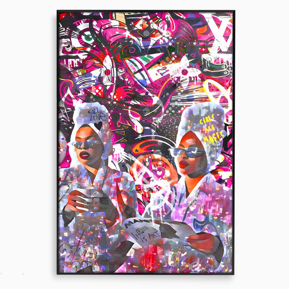 Tablou Canvas Premium LuxCanva® B1053, Life Is Art , Living, Fashion, Louis Vuitton, Beauty, Culori Vibrante
