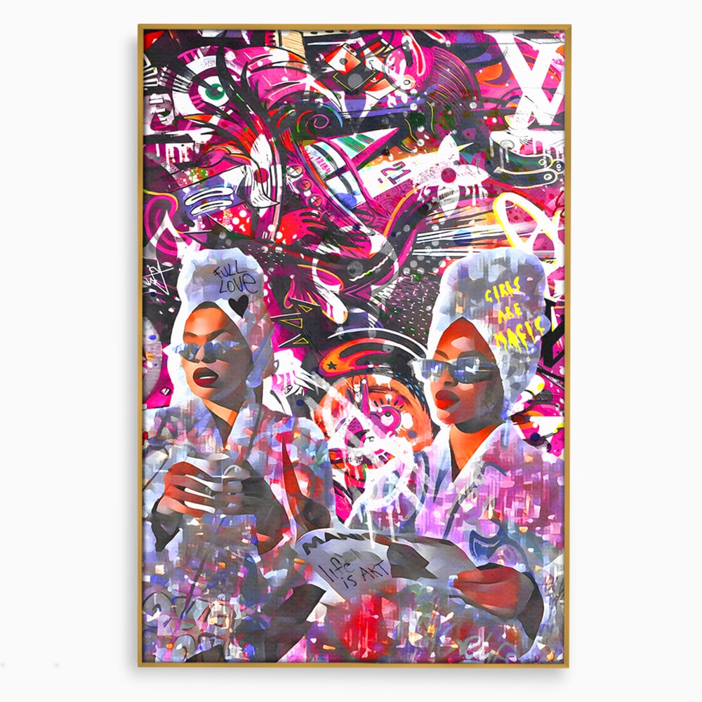Tablou Canvas Premium LuxCanva® B1053, Life Is Art , Living, Fashion, Louis Vuitton, Beauty, Culori Vibrante
