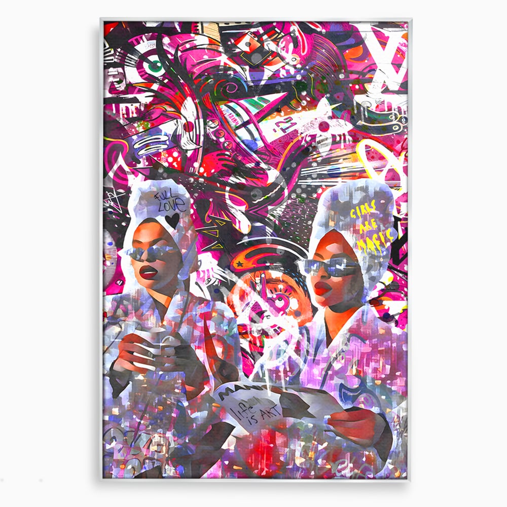 Tablou Canvas Premium LuxCanva® B1053, Life Is Art , Living, Fashion, Louis Vuitton, Beauty, Culori Vibrante