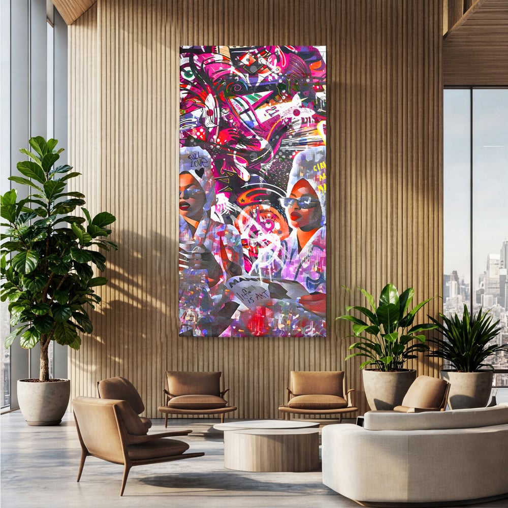 Tablou Canvas Premium LuxCanva® B1053, Life Is Art , Living, Fashion, Louis Vuitton, Beauty, Culori Vibrante