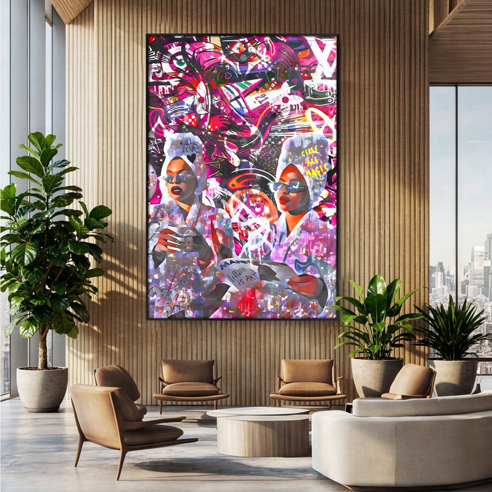 Tablou Canvas Premium LuxCanva® B1053, Life Is Art , Living, Fashion, Louis Vuitton, Beauty, Culori Vibrante