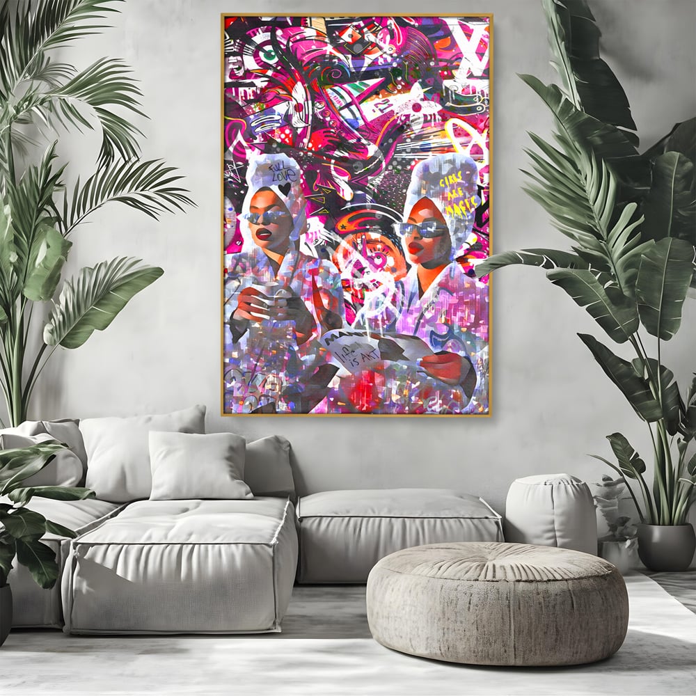 Tablou Canvas Premium LuxCanva® B1053, Life Is Art , Living, Fashion, Louis Vuitton, Beauty, Culori Vibrante