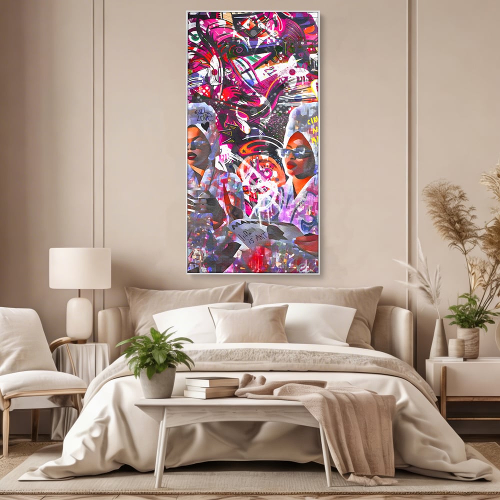 Tablou Canvas Premium LuxCanva® B1053, Life Is Art , Living, Fashion, Louis Vuitton, Beauty, Culori Vibrante