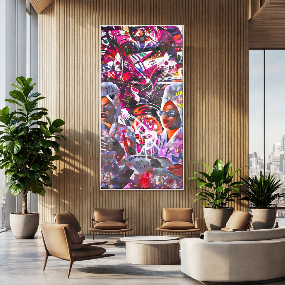 Tablou Canvas Premium LuxCanva® B1053, Life Is Art , Living, Fashion, Louis Vuitton, Beauty, Culori Vibrante