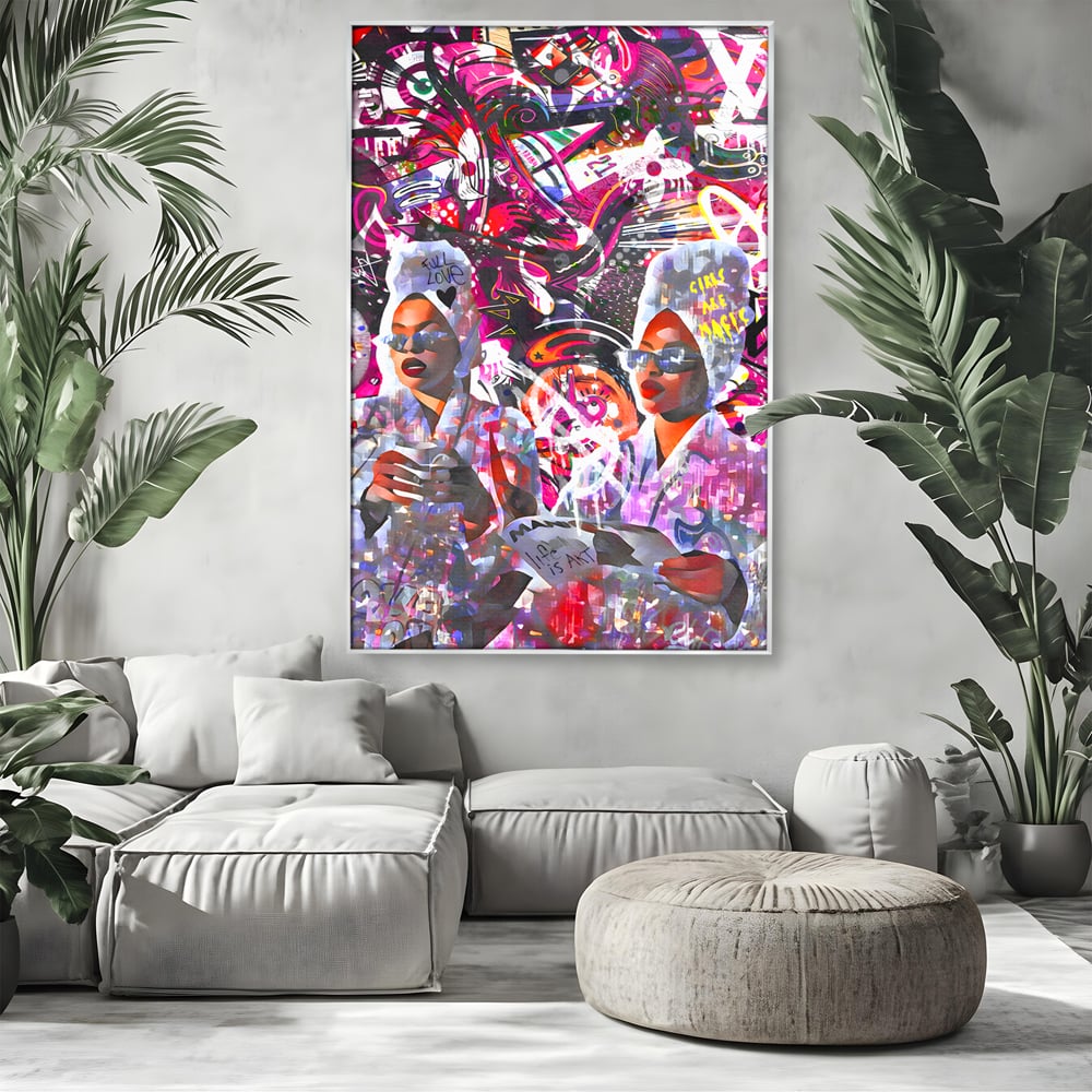 Tablou Canvas Premium LuxCanva® B1053, Life Is Art , Living, Fashion, Louis Vuitton, Beauty, Culori Vibrante