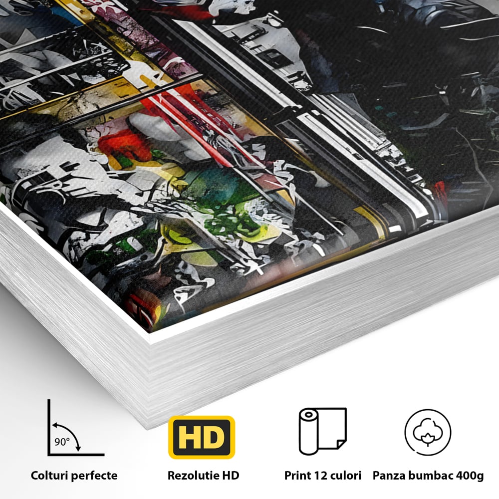 Tablou Canvas Premium LuxCanva® B1054, Calator prin oras , Decorativ, Living, Calator, San Francisco, Oras, Culori Vibrante
