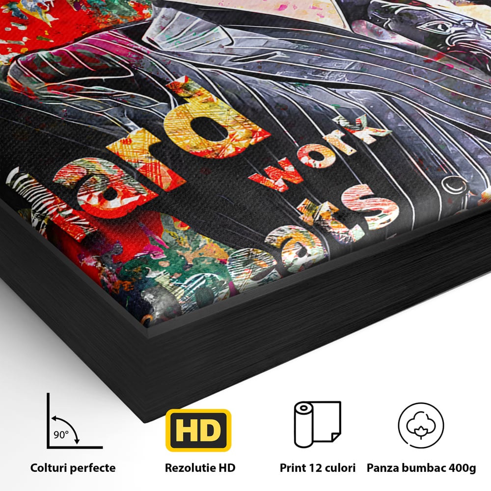 Tablou Canvas Premium LuxCanva® B1055, The Wolf of Wall Street , Decorativ, Living, Film, Bursa, Oscar, DiCaprio, Motivational, Culori Vibrante