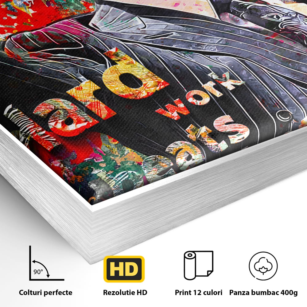 Tablou Canvas Premium LuxCanva® B1055, The Wolf of Wall Street , Decorativ, Living, Film, Bursa, Oscar, DiCaprio, Motivational, Culori Vibrante
