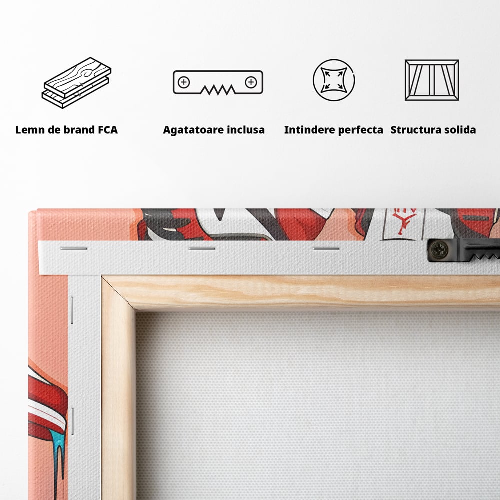 Tablou Canvas Premium, LuxCanva® B1059, Jordan On My Feet, Decorativ, Camera Tineret, Nike, Brand, Air Jordan, Baschet, Culori Vibrante