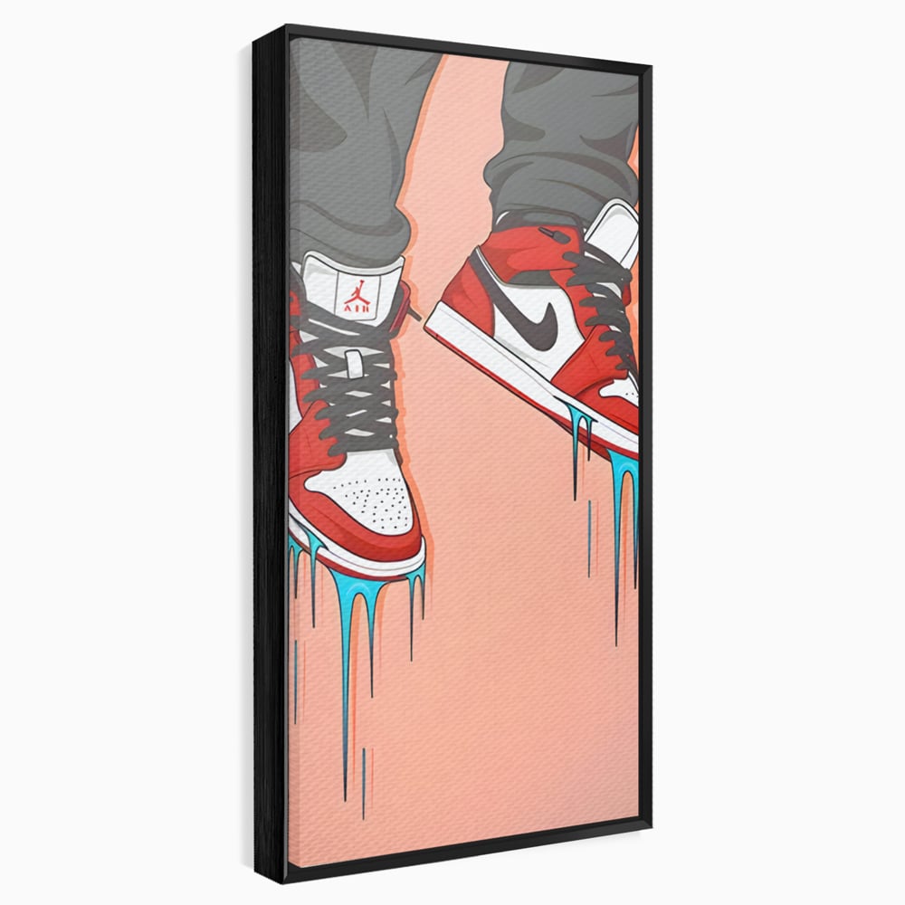 Tablou Canvas Premium, LuxCanva® B1059, Jordan On My Feet, Decorativ, Camera Tineret, Nike, Brand, Air Jordan, Baschet, Culori Vibrante