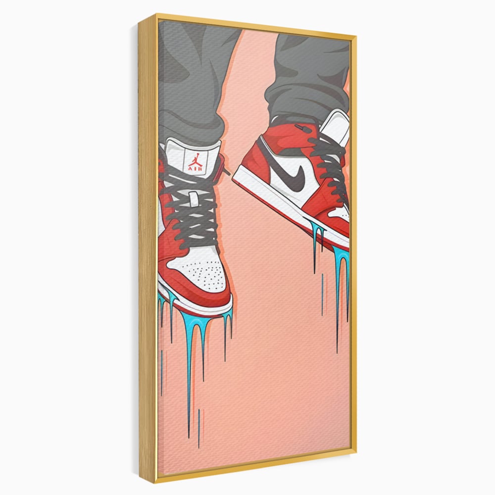 Tablou Canvas Premium, LuxCanva® B1059, Jordan On My Feet, Decorativ, Camera Tineret, Nike, Brand, Air Jordan, Baschet, Culori Vibrante