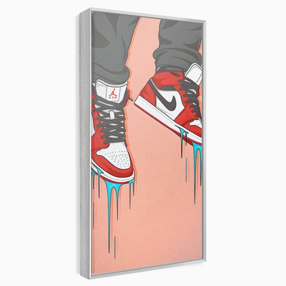 Tablou Canvas Premium, LuxCanva® B1059, Jordan On My Feet, Decorativ, Camera Tineret, Nike, Brand, Air Jordan, Baschet, Culori Vibrante