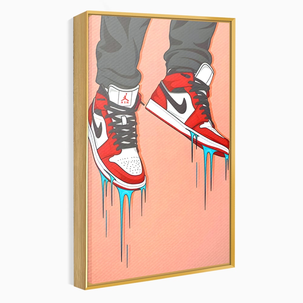 Tablou Canvas Premium, LuxCanva® B1059, Jordan On My Feet, Decorativ, Camera Tineret, Nike, Brand, Air Jordan, Baschet, Culori Vibrante