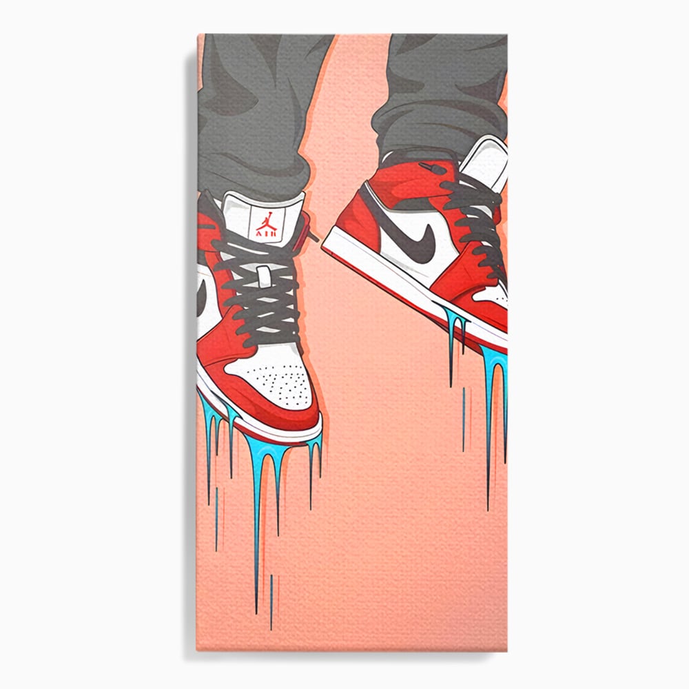 Tablou Canvas Premium, LuxCanva® B1059, Jordan On My Feet, Decorativ, Camera Tineret, Nike, Brand, Air Jordan, Baschet, Culori Vibrante