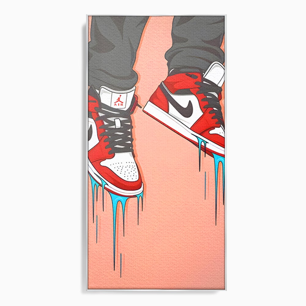 Tablou Canvas Premium, LuxCanva® B1059, Jordan On My Feet, Decorativ, Camera Tineret, Nike, Brand, Air Jordan, Baschet, Culori Vibrante