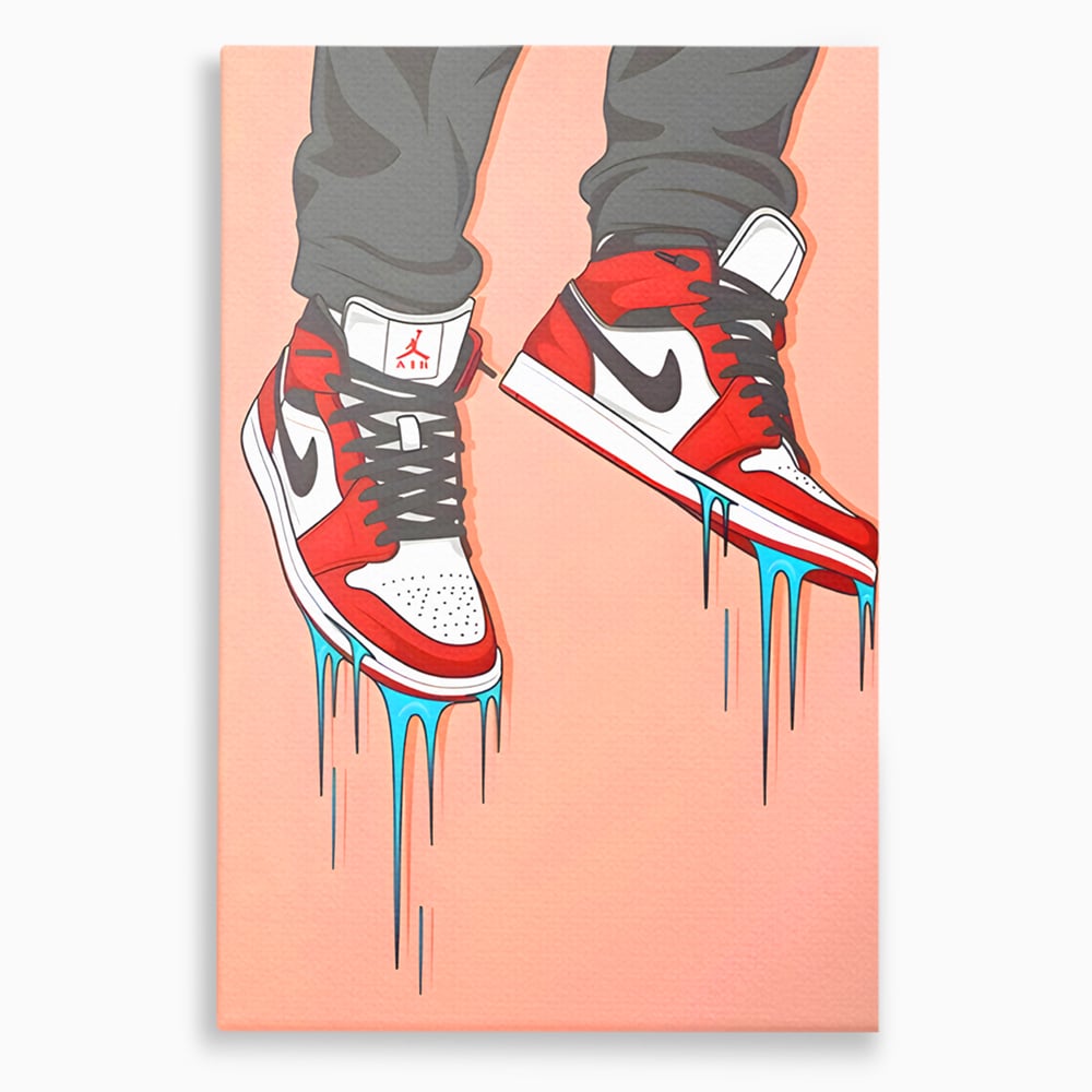Tablou Canvas Premium, LuxCanva® B1059, Jordan On My Feet, Decorativ, Camera Tineret, Nike, Brand, Air Jordan, Baschet, Culori Vibrante