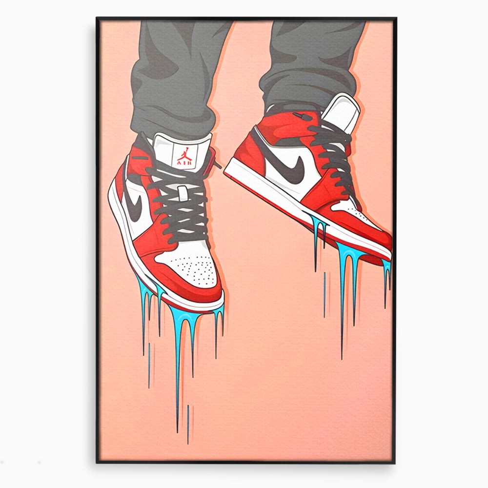 Tablou Canvas Premium, LuxCanva® B1059, Jordan On My Feet, Decorativ, Camera Tineret, Nike, Brand, Air Jordan, Baschet, Culori Vibrante