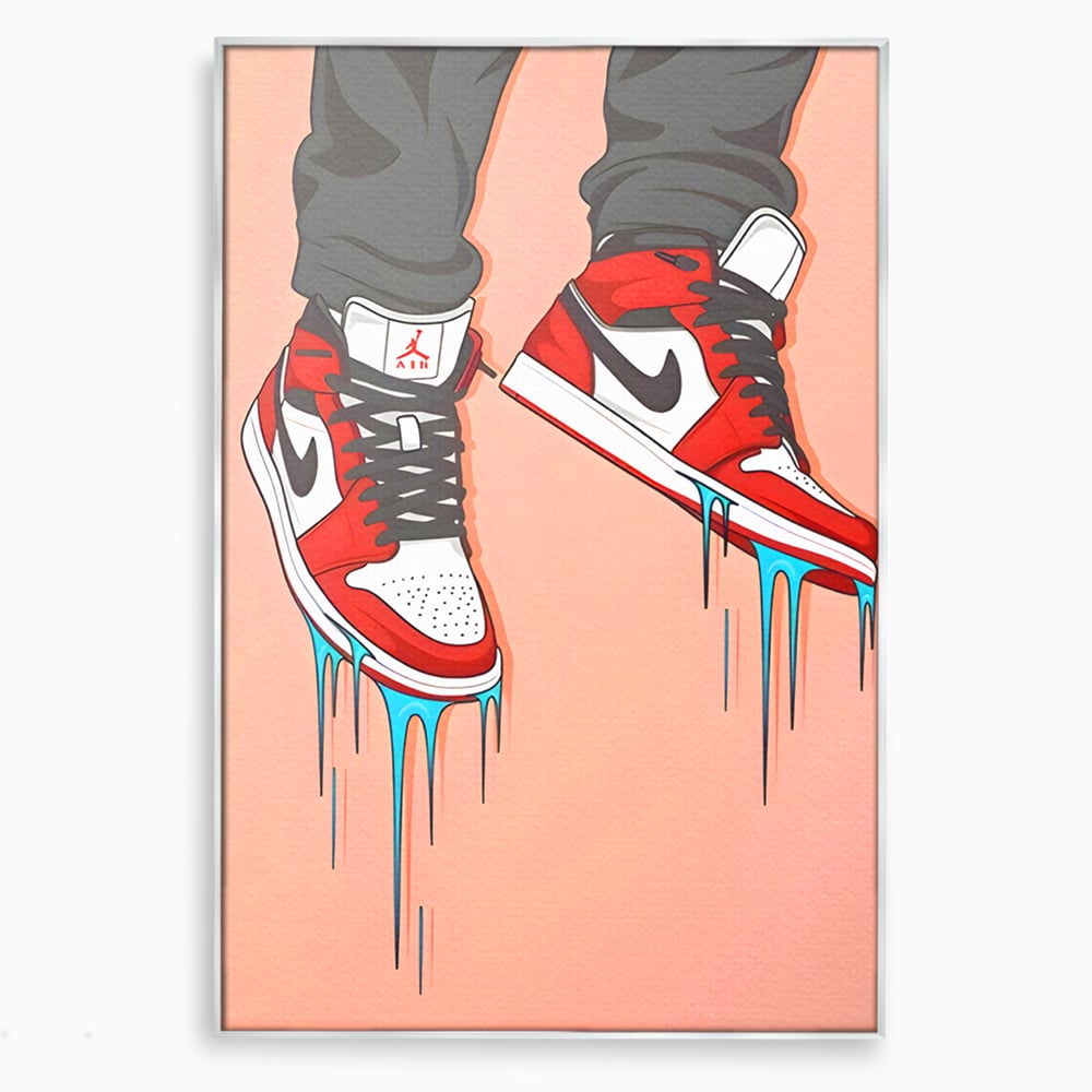 Tablou Canvas Premium, LuxCanva® B1059, Jordan On My Feet, Decorativ, Camera Tineret, Nike, Brand, Air Jordan, Baschet, Culori Vibrante