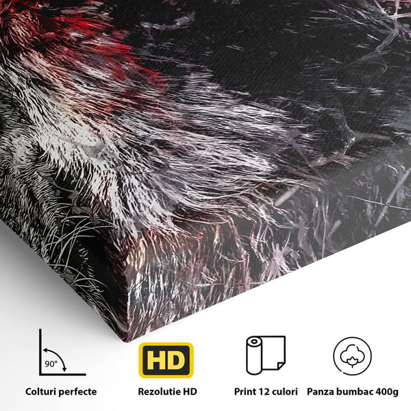 Tablou Canvas Premium LuxCanva® B1070, The Lion Look , Decorativ, Birou, Leu, Rege, Dormitor, Jungla, Colorat