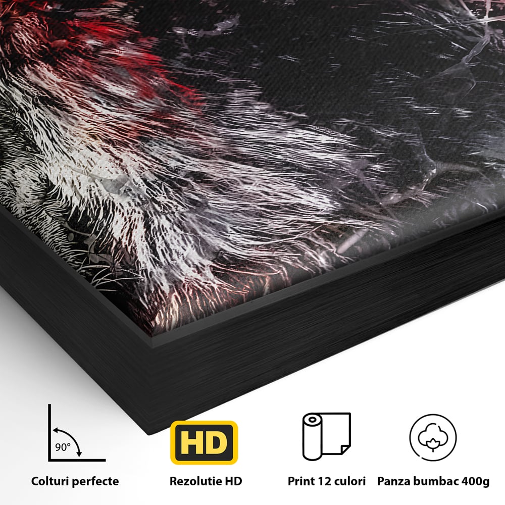 Tablou Canvas Premium LuxCanva® B1070, The Lion Look , Decorativ, Birou, Leu, Rege, Dormitor, Jungla, Colorat