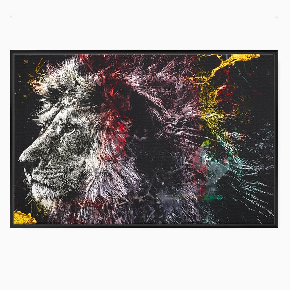 Tablou Canvas Premium LuxCanva® B1070, The Lion Look , Decorativ, Birou, Leu, Rege, Dormitor, Jungla, Colorat