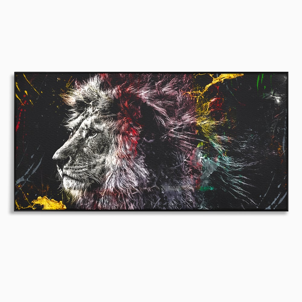 Tablou Canvas Premium LuxCanva® B1070, The Lion Look , Decorativ, Birou, Leu, Rege, Dormitor, Jungla, Colorat
