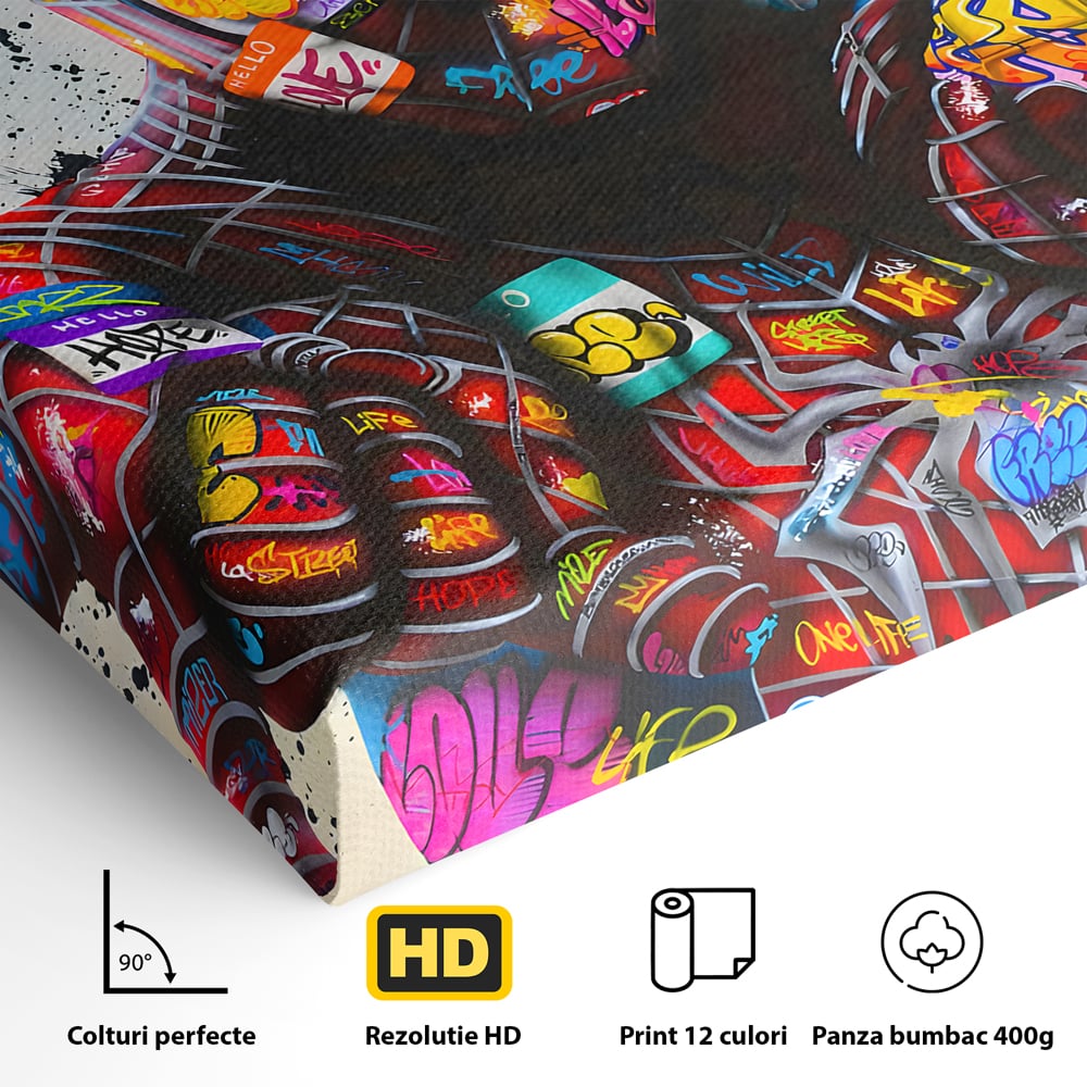 Tablou Canvas Premium, LuxCanva® B1074, The Amazing Spider-Man, Decorativ, Camera Copil, Personaj, Supererou, Marvel, Culori Vibrante
