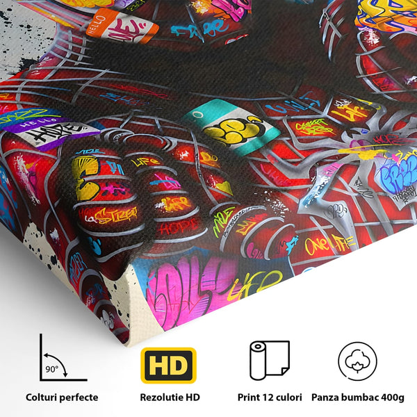 Tablou Canvas Premium, LuxCanva® B1074, The Amazing Spider-Man, Decorativ, Camera Copil, Personaj, Supererou, Marvel, Culori Vibrante