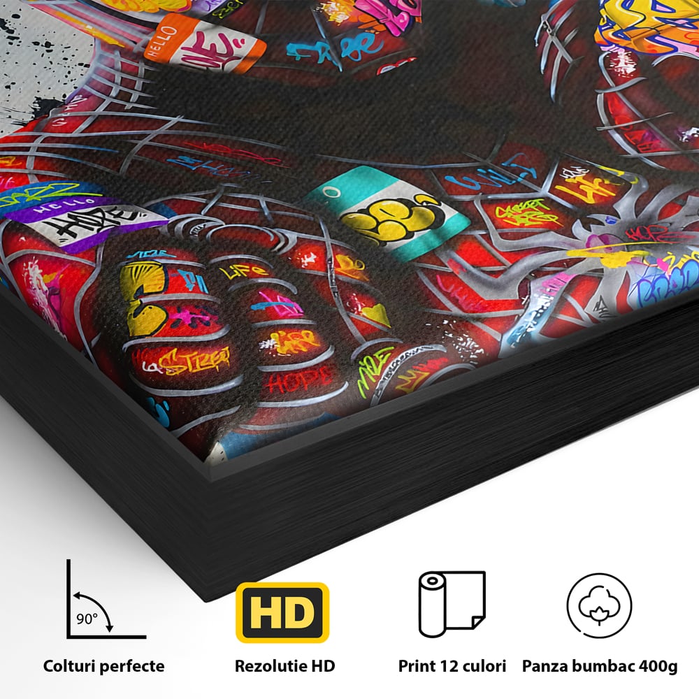 Tablou Canvas Premium, LuxCanva® B1074, The Amazing Spider-Man, Decorativ, Camera Copil, Personaj, Supererou, Marvel, Culori Vibrante