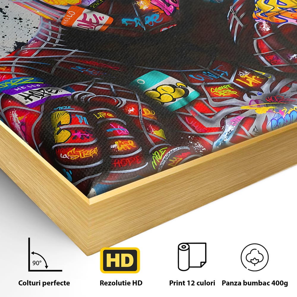 Tablou Canvas Premium, LuxCanva® B1074, The Amazing Spider-Man, Decorativ, Camera Copil, Personaj, Supererou, Marvel, Culori Vibrante