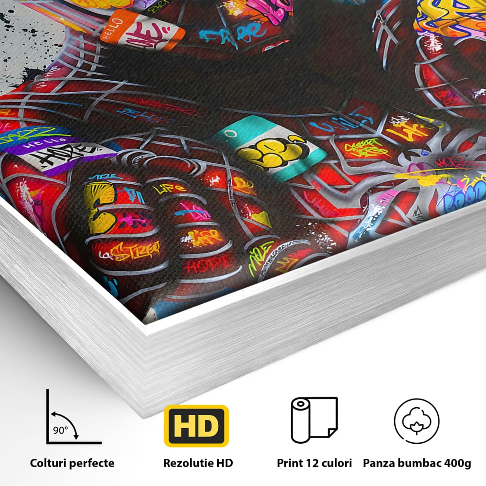 Tablou Canvas Premium, LuxCanva® B1074, The Amazing Spider-Man, Decorativ, Camera Copil, Personaj, Supererou, Marvel, Culori Vibrante