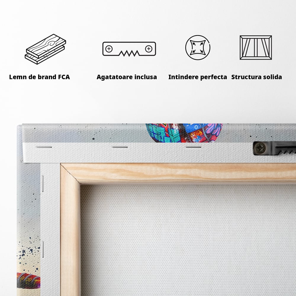Tablou Canvas Premium, LuxCanva® B1074, The Amazing Spider-Man, Decorativ, Camera Copil, Personaj, Supererou, Marvel, Culori Vibrante