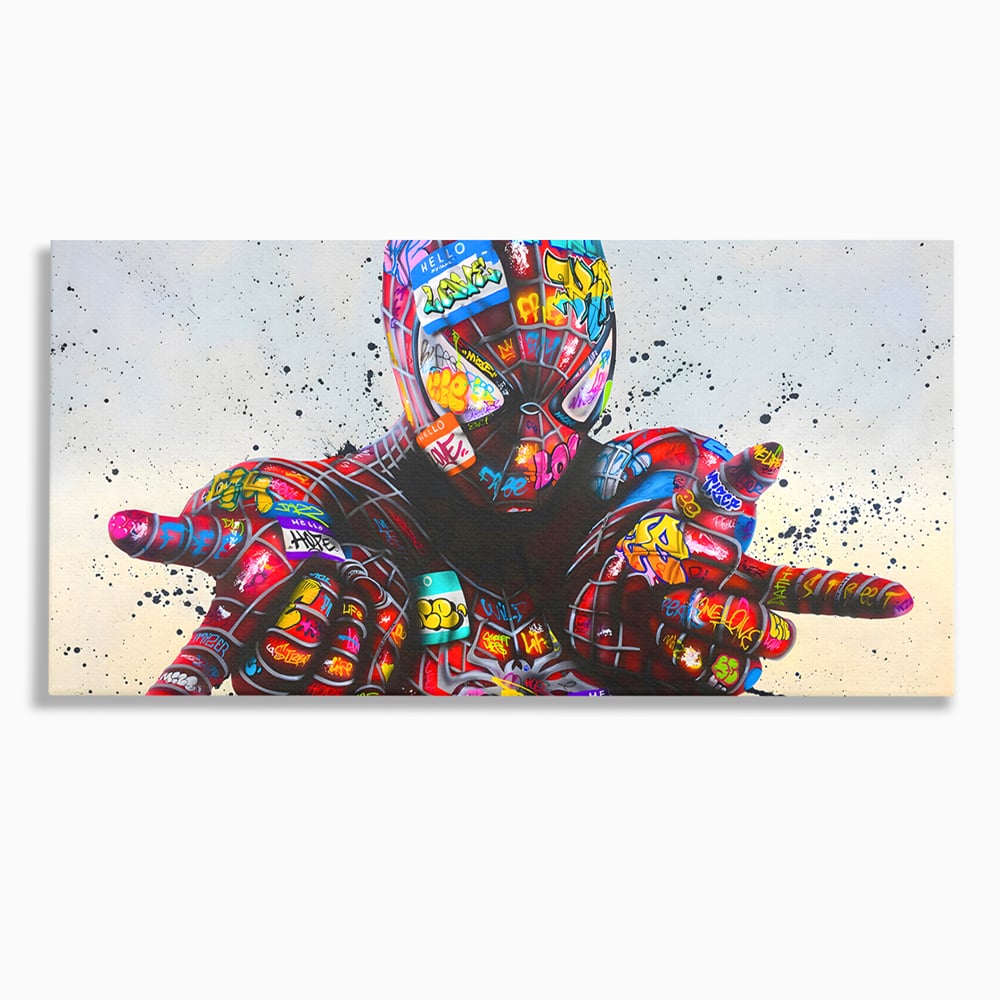 Tablou Canvas Premium, LuxCanva® B1074, The Amazing Spider-Man, Decorativ, Camera Copil, Personaj, Supererou, Marvel, Culori Vibrante