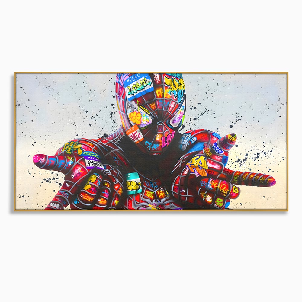 Tablou Canvas Premium, LuxCanva® B1074, The Amazing Spider-Man, Decorativ, Camera Copil, Personaj, Supererou, Marvel, Culori Vibrante