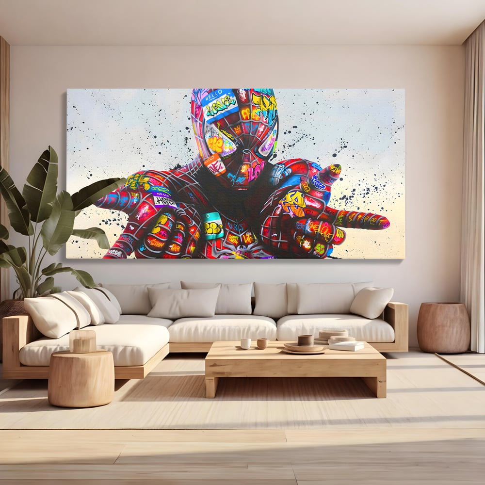 Tablou Canvas Premium, LuxCanva® B1074, The Amazing Spider-Man, Decorativ, Camera Copil, Personaj, Supererou, Marvel, Culori Vibrante