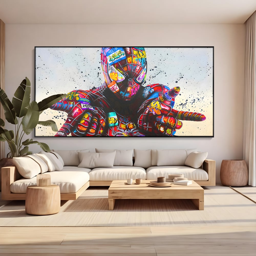Tablou Canvas Premium, LuxCanva® B1074, The Amazing Spider-Man, Decorativ, Camera Copil, Personaj, Supererou, Marvel, Culori Vibrante