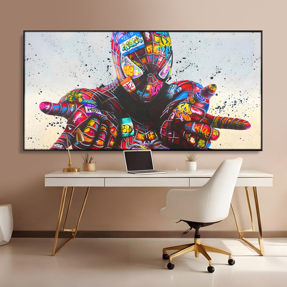 Tablou Canvas Premium, LuxCanva® B1074, The Amazing Spider-Man, Decorativ, Camera Copil, Personaj, Supererou, Marvel, Culori Vibrante